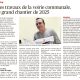 La Provence du 09/01/21 : Les travaux de la voirie communale, le grand chantier de 2025