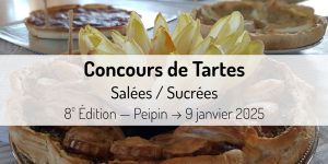 Bannière du concours de tartes de Peipin du 9 janvier 2025