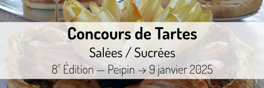 Bannière du concours de tartes de Peipin du 9 janvier 2025