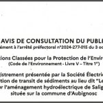 Avis de consultation du public : curage de la Durance – entreposage de sédiments